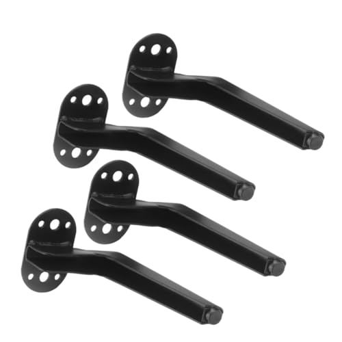 DOITOOL 4 Stück Möbelbeine Schrankfüße verstellbare Fußnivellierer Unterstützung Pflicht Furniture Legs ersatzteile für gartenmöbel kommode Robuste Couchbeine Metallbeine für Möbel Black von DOITOOL