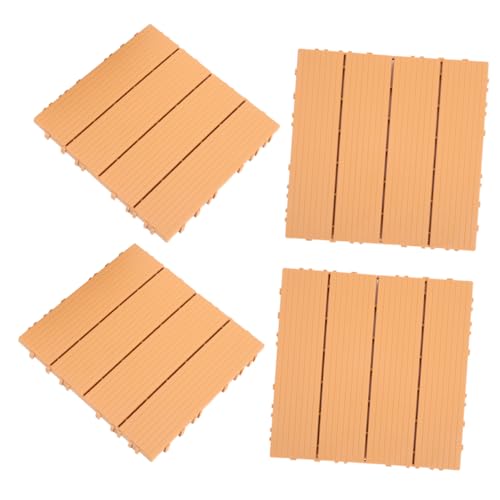 DOITOOL 4 Stück Outdoor Interlocking Kunststofffliesen Teiliges für Balkon Terrasse und Garten UV Beständig Einfach zu Verlegen Dekorative Bodenfliesen für und Außenbereiche DOITOOL 4 Stück Outdoor Interlocking Kunststofffliesen Teiliges für Balkon Terrasse und Garten UV Beständig Einfach zu Verlegen Dekorative Bodenfliesen für und Außenbereiche von DOITOOL