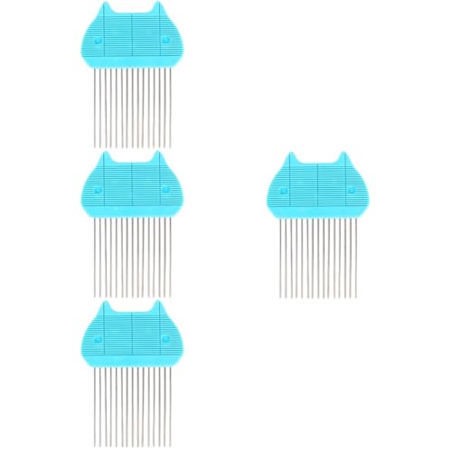 DOITOOL 4 Stück Papierkamm mit Quilling-Werkzeug aus geschlitztem Papier Bastelbedarf aus Papier DIY-Quilling-Tool Quilling-Bordüre Quilling -Tools Werkzeug für Papierhandwerk Metall Blau von DOITOOL