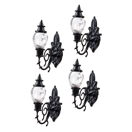 DOITOOL 4 Stück Puppenhaus-Wandleuchte Mini-Laternen Vintage-Laterne Retro- Mini-Lampe Modell Miniatur-Landschaftslampe Elektrische Lampe Mini-Wandlampe Modell DOITOOL 4 Stück Puppenhaus-Wandleuchte Mini-Laternen Vintage-Laterne Retro- Mini-Lampe Modell Miniatur-Landschaftslampe Elektrische Lampe Mini-Wandlampe Modell von DOITOOL