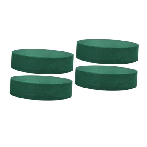 DOITOOL 4stücke Blumenschaumblöcke Runde Form Für Blumenarrangements Feucht-trocken-Ziegel Blumenschaumblock Dekoration Hochzeit Party Floristenbedarf Bastelschaumblöcke von DOITOOL