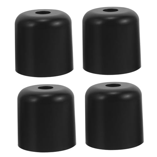 DOITOOL 4 Stück Schwarze Kunststoff Möbelfüße Schraubbar Ersatzbeine für Sofa Stuhl Kommode Langlebige PP Material Moderne Runde Form Möbelbeine von DOITOOL