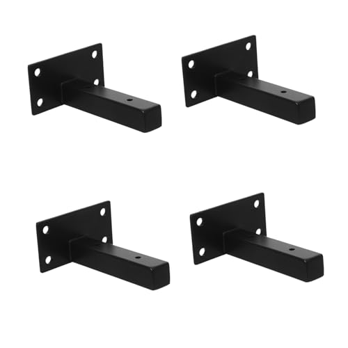 DOITOOL 4 Stück Schwereckige Wandhalterung aus Kaltgewalztem Stahl Schwarze Metall Regalträger für DIY Wandmontage Schnelle Montage Dekorative Schwimmende Regalhalter für Küche Büro Garage DOITOOL 4 Stück Schwereckige Wandhalterung aus Kaltgewalztem Stahl Schwarze Metall Regalträger für DIY Wandmontage Schnelle Montage Dekorative Schwimmende Regalhalter für Küche Büro Garage von DOITOOL