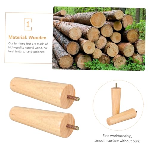 DOITOOL 4 Stück Tapered Holzbeine Möbelfüße aus Massivem Holz Einfache Montage Modernes Nordisches Design Geeignet für Sofas Schreibtische Tv möbel Inklusive Bodenschutz für Langlebigen DOITOOL 4 Stück Tapered Holzbeine Möbelfüße aus Massivem Holz Einfache Montage Modernes Nordisches Design Geeignet für Sofas Schreibtische Tv möbel Inklusive Bodenschutz für Langlebigen von DOITOOL