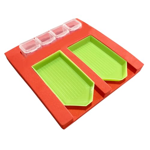 DOITOOL 4stücke Teiliges Diamantmal-tablett Organizer Perlensortiertablett Diamant-kunstbedarf Werkzeuge Für Malerei von DOITOOL