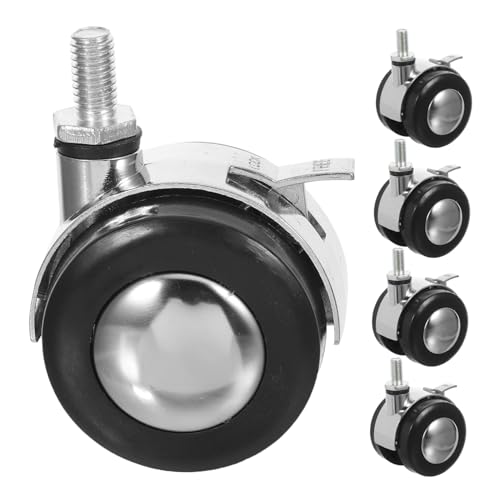 DOITOOL 4 Stück Teiliges Bürostuhlrollen aus Legiertem mit Bremse Geräuschlose Drehbare Lenkrollen für Harte Böden und Teppiche Belastbare Möbelrollen für Büro Catering und Ausstellung DOITOOL 4 Stück Teiliges Bürostuhlrollen aus Legiertem mit Bremse Geräuschlose Drehbare Lenkrollen für Harte Böden und Teppiche Belastbare Möbelrollen für Büro Catering und Ausstellung von DOITOOL