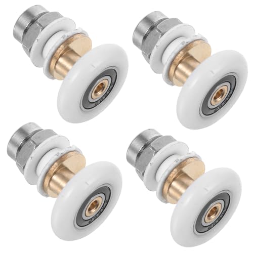 DOITOOL 4 Stück Teiliges Duschtür Rollenset aus Langlebigem Material Robuste Laufräder für Glas Schiebetüren Einsetzbar für Duschtüren und Duschkabinen Modernes Design für Reibungsloses DOITOOL 4 Stück Teiliges Duschtür Rollenset aus Langlebigem Material Robuste Laufräder für Glas Schiebetüren Einsetzbar für Duschtüren und Duschkabinen Modernes Design für Reibungsloses von DOITOOL