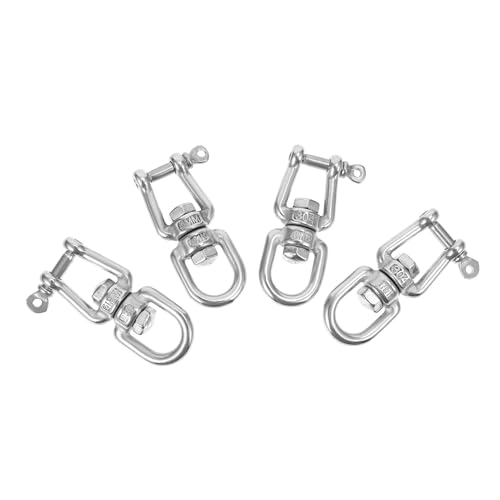 DOITOOL 4 Stück Teiliges Edelstahl Drehwirbel Ringe Langlebige Hammock Swivel Ringe mit Glatter Oberfläche Hohe Tragfähigkeit Praktisch für Hängesessel Schaukel Gartenmöbel DOITOOL 4 Stück Teiliges Edelstahl Drehwirbel Ringe Langlebige Hammock Swivel Ringe mit Glatter Oberfläche Hohe Tragfähigkeit Praktisch für Hängesessel Schaukel Gartenmöbel von DOITOOL
