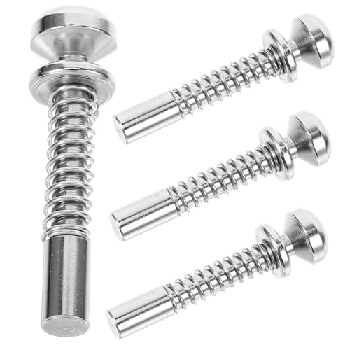 DOITOOL 4 Stück Teiliges Federbelastete Plunger Riegel für Babybett Fensterrahmen Schnellinstallationsverschluss Langlebige Krippe Sicherheitsriegel Vielseitig Einsetzbar von DOITOOL