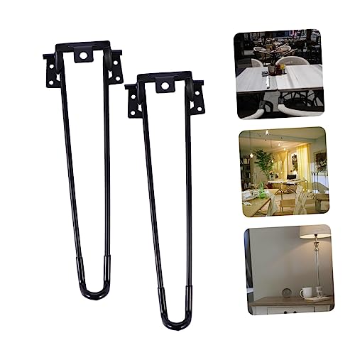 DOITOOL 4 Stück Teiliges Klappbares Metall Möbelfußset Einfache Eisen Tischbeine Faltbare Haarnadel Tischbeine für DIY Couchtisch Schreibtisch Nachttisch Vielseitig und Platzsparend von DOITOOL