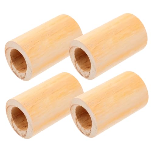DOITOOL 4 Stück Teiliges Möbel Holzbeine Erhöhungen Stabile Bett und Sofabeine Holzrund Möbelverlängerungen für Stuhl Couch Tisch Einsetzbar Einfache Montage von DOITOOL