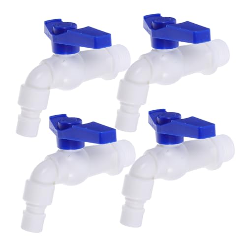 DOITOOL 4 Stück Teiliges Schnellanschluss Wasserhahn aus Witterungsbeständigem Kunststoff Vielseitiges Außenventil mit Schnellem Wasserflussregler für Gartenbewässerung Waschmaschine und DOITOOL 4 Stück Teiliges Schnellanschluss Wasserhahn aus Witterungsbeständigem Kunststoff Vielseitiges Außenventil mit Schnellem Wasserflussregler für Gartenbewässerung Waschmaschine und von DOITOOL
