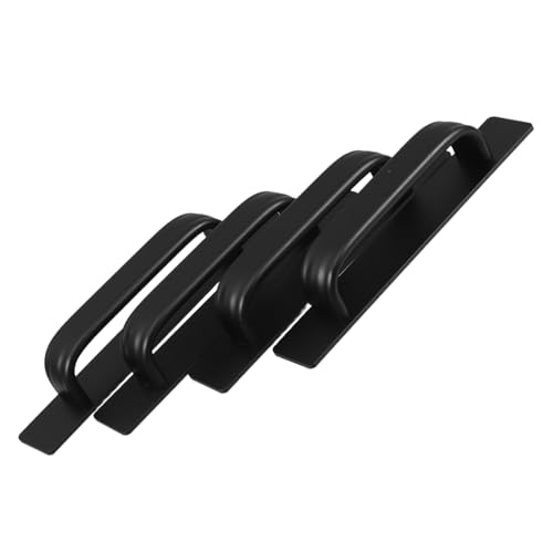 DOITOOL 4 Stück Teiliges Selbstklebendes Türgriff Aluminiumlegierung für Schranktüren Schiebetüren und Fenster Bohrfreie Montage Elegantes Design Robust und Benutzerfreundlich von DOITOOL