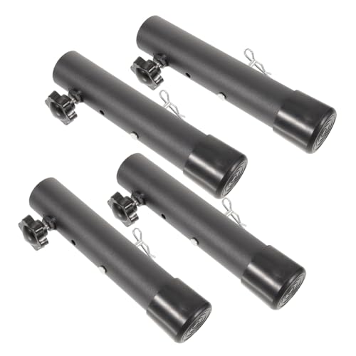 DOITOOL 4 Stück Verstellbare Möbelbeine aus Stahl Klappbare Tischbeinerhöhung Stabile Metallbeine für Schreibtisch Küchentisch DIY Möbel Robuste Unterstützung und Arbeitshöhenanpassung von DOITOOL