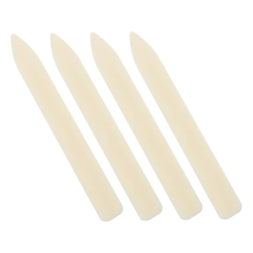 DOITOOL 4 Stücke Nachahmung Rindfleisch Knochen Messer Knochen Ordner Klapp Werkzeug Kunststoff Beige von DOITOOL
