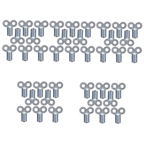 DOITOOL 40 STK Auslassventilschlüssel Kühler-entlüftungsventil-schlüssel Wasserabsperrwerkzeug Kaminschlüssel Heizkörperventil Kühlerschlüssel Universal- Quadratischer Ärmel Zinklegierung von DOITOOL