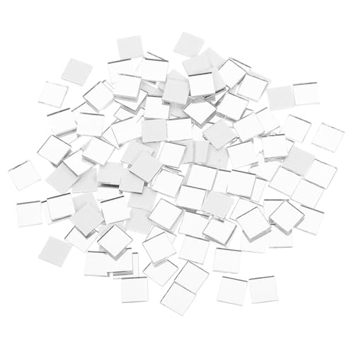 DOITOOL 400 Stück quadratische Spiegelglasfliesen selbstklebende Mosaikschneider für Schmuck- und Bastelprojekte Dekoration von DOITOOL