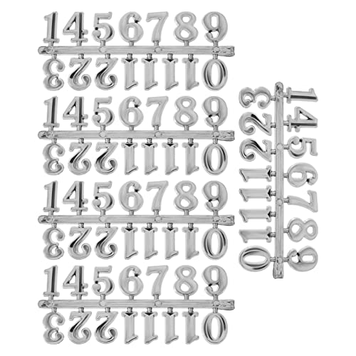 DOITOOL 5 Sätze Uhr Nummernschild Harz-uhrenform-bausatz Große Zahlenuhr Digitale Wanduhren Uhrenbausatz Mit Zahlen DIY-Uhr Römische Ziffernuhren DIY-Kits Schimmel Plastik Dreidimensional von DOITOOL