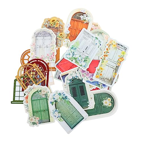 DOITOOL 5 Sätze Vintage Scrapbooking Papier mit Verschiedenen Mustern Dekoratives Bastelpapier für DIY Scrapbook Notizbuch Grußkarten Geschenkverpackung und Collage Geeignet für Kreative von DOITOOL