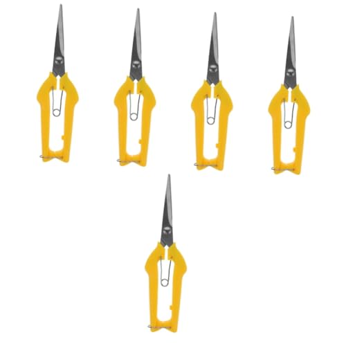 DOITOOL 5 Stück Garten Schere Präzise Pflanzenschere mit Feiner Verzahnung Robustes Gartentrimmer Tool zum Schneiden von Ästen Obst und Handlich und Langlebig für Gartenpflege von DOITOOL