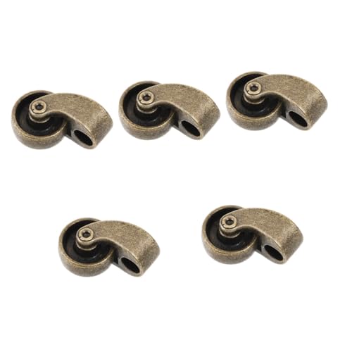 DOITOOL 5 Stück Sofa Universal Flaschenrolle Sofa Stuhl Couch Flyer Rollen Kit Sofa Rollen Ersatz Bürostuhl Rolle Mini Rollen Ersatz Wagen Antrieb Walker Teile Kaffee von DOITOOL