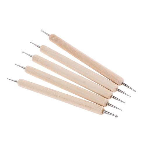 DOITOOL 5 Stück Teiliges Druckwerkzeug für Leder Prägestift Punktierungswerkzeug für DIY Lederhandwerk Langlebig und Leicht Doppelseitiges Design für Vielseitige Anwendungen DOITOOL 5 Stück Teiliges Druckwerkzeug für Leder Prägestift Punktierungswerkzeug für DIY Lederhandwerk Langlebig und Leicht Doppelseitiges Design für Vielseitige Anwendungen von DOITOOL