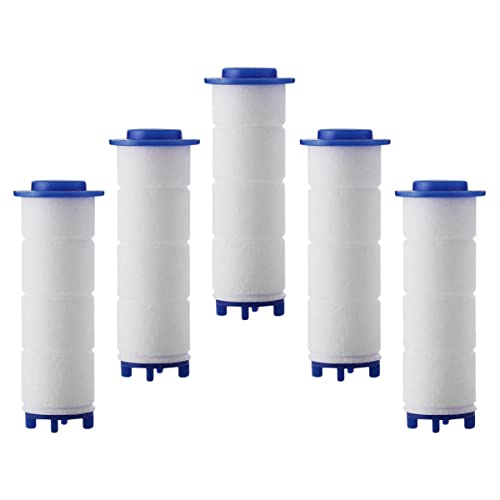 DOITOOL 5 Stück Teiliges Duschfilter Ersatzfilter Hochwirksamer Filter für Sauberes Wasser Kompatibel mit Duschköpfen für Hartes Wasser von DOITOOL