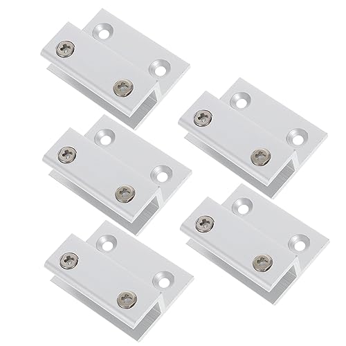 DOITOOL 5 Stück Teiliges Glasregalträger Aluminiumlegierung Verstellbare Wandhalterung für Fliesen und für Küchen und Badezimmer DOITOOL 5 Stück Teiliges Glasregalträger Aluminiumlegierung Verstellbare Wandhalterung für Fliesen und für Küchen und Badezimmer von DOITOOL