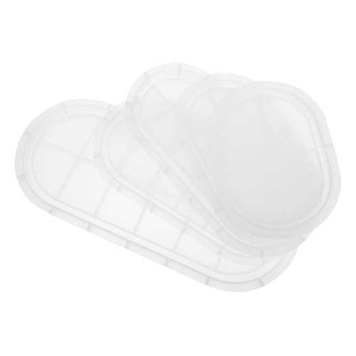 DOITOOL 5stücke Silikonform Für Ovale Tabletts Epoxidharzform Schmuckhalter-form Diy-schmuckform Ovale Plattenform Harzformen Für Zubehörherstellung von DOITOOL