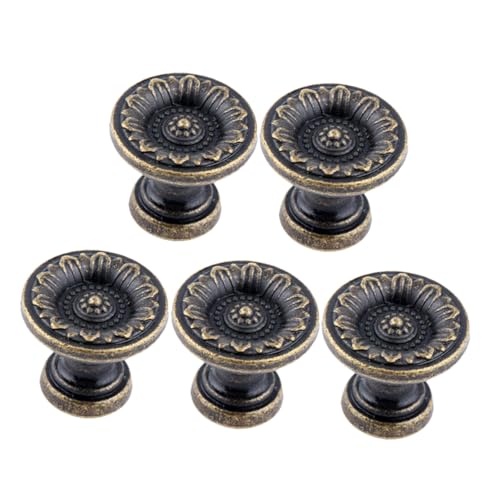 DOITOOL 5 Stück Teiliges Vintage Antike Schrankknöpfe für Kommode Schubladen Kleiderschrank Türen Retro Stil Langlebig und Einfach zu Montieren von DOITOOL