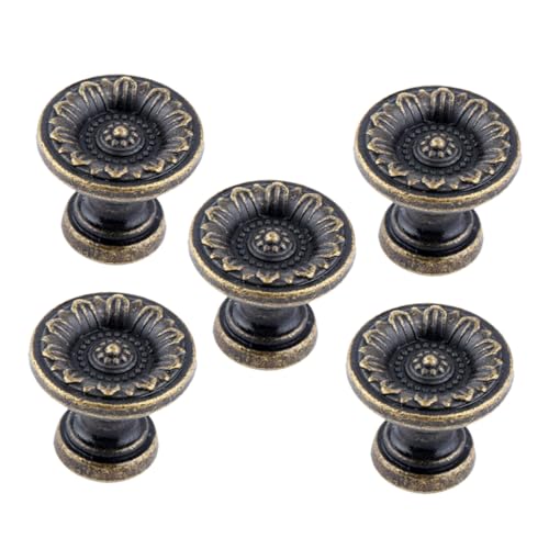 DOITOOL 5 Stück Teiliges Vintage Retro Schubladengriffe und Schrankknöpfe für Kommode Kleiderschrank Schranktüren Langlebig Einfach zu Montieren Geeignet für Wohnmöbel von DOITOOL