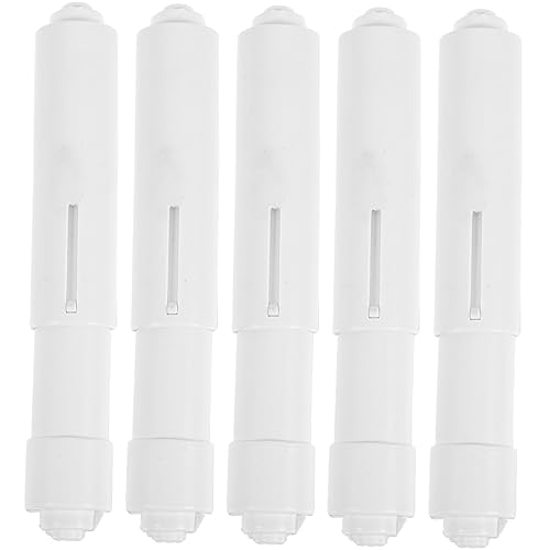 DOITOOL 5 Stück Toilettenpapierhalter Ersatzrollen Stäbe für Wandmontage Klopapierrollenhalter für Badezimmer Installieren Platzsparend und Praktisch für Nutzung von Papierrollen von DOITOOL