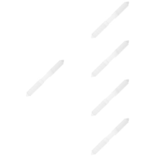 DOITOOL 5 Stück -Zubehör Stange hängend modern Stehen einfach handhaben Toilettenpapierrollen Tuchhalterrolle Toilettenpapierstab Toilettenrolle Papierrollenhalter Plastik Weiß von DOITOOL