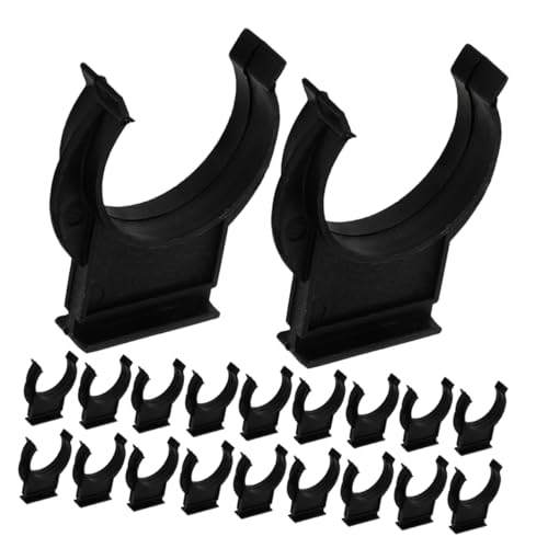 DOITOOL 50 Stück Kunststoff Kickboard Clips für Küchenmöbel Sockelleisten Stabile Eckverbindung Verdeckte Montage Geeignet für Schrankbeine Sofa Tisch Installieren Schwarze Halter von DOITOOL