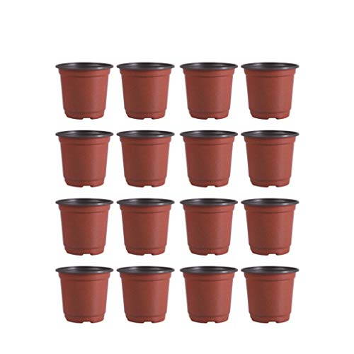 DOITOOL 50 Stück Kunststofftöpfe für Pflanzen für die Aussaat, 12 cm, Blumentöpfe, Behälter für Pflanzen für Samen (Durchmesser 120 mm) von DOITOOL