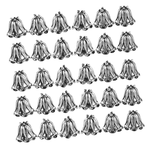 DOITOOL 50 Stück Metall Blumen Perlenkappen aus Langlebiger Legierung Vintage Spacer Endkappen für DIY Halsketten Armbänder Ohrringe Sichere Fixierung für Vielseitige Schmuckgestaltung DOITOOL 50 Stück Metall Blumen Perlenkappen aus Langlebiger Legierung Vintage Spacer Endkappen für DIY Halsketten Armbänder Ohrringe Sichere Fixierung für Vielseitige Schmuckgestaltung von DOITOOL