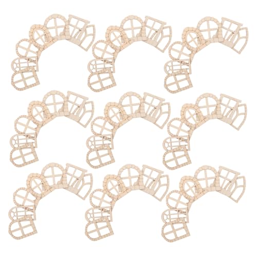 DOITOOL 50 Stück Teiliges Set Unbemalte Mini Holztüren und Fenster für DIY Fairy House Zubehör Rustikale Garten und Basteldekoration Kompakte für Puppenhaus und Outdoor Bäume DOITOOL 50 Stück Teiliges Set Unbemalte Mini Holztüren und Fenster für DIY Fairy House Zubehör Rustikale Garten und Basteldekoration Kompakte für Puppenhaus und Outdoor Bäume von DOITOOL