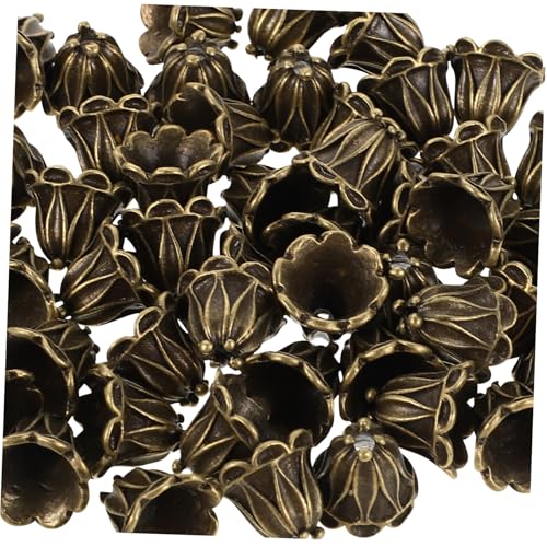 DOITOOL 50 Stück Vintage Metall Blüten Perlkappen Langlebige Vielseitige Spacer Beads Caps für DIY Schmuckherstellung Geeignet für Armbänder Halsketten Ohrringe Elegante Blumen Designs DOITOOL 50 Stück Vintage Metall Blüten Perlkappen Langlebige Vielseitige Spacer Beads Caps für DIY Schmuckherstellung Geeignet für Armbänder Halsketten Ohrringe Elegante Blumen Designs von DOITOOL