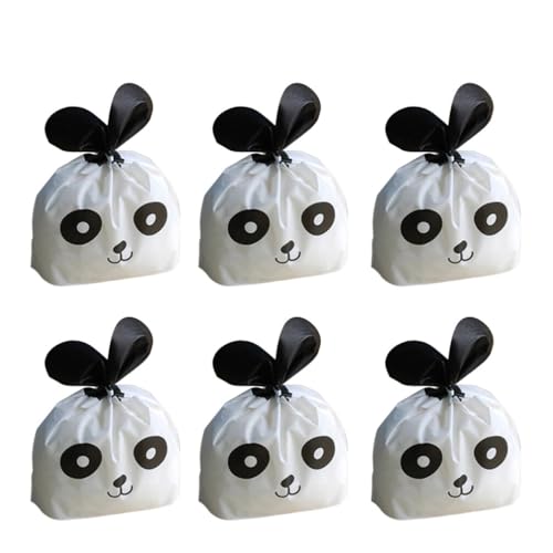 DOITOOL Süßigkeiten Tüten - 50 Stück Geschenktüten, Ddorable Panda Plätzchen Tüten für Schokolade Bonbons Kekse Hochzeit Kommunion - Befüllte Tütche (15x18cm) von DOITOOL