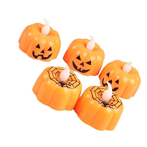DOITOOL 5st Kürbis Lichter Kerze Nacht Lichter Kürbis Teelicht Flammenlose Künstliche Lampe Flackernde Led-nachtlichter Leuchtende Partyartikel Kürbis-tee Nachtlampe Laterne Halloween DOITOOL 5st Kürbis Lichter Kerze Nacht Lichter Kürbis Teelicht Flammenlose Künstliche Lampe Flackernde Led-nachtlichter Leuchtende Partyartikel Kürbis-tee Nachtlampe Laterne Halloween von DOITOOL
