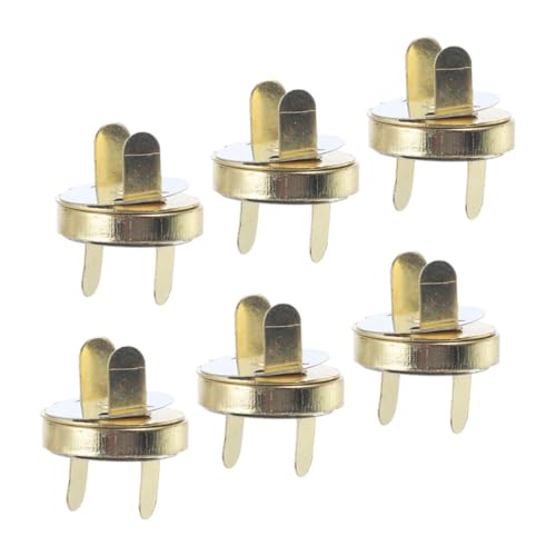 DOITOOL 6 Sätze Magnetschnallbeutelhaken Schnappbeutelschließung Magnetverschluss Für Rucksäcke Handtasche Verschlüsse Bequeme Kleiderknöpfe Magnetknöpfe Eisen Golden von DOITOOL
