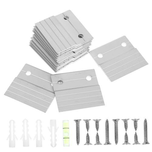 DOITOOL 6 Sätze Z Aluminium Hänger System Hochbelastbare Clips für Bilder Spiegel und Wandpaneele für Kunstwerke und Fotos Sicherer Halt mit Z Förmigem Design DOITOOL 6 Sätze Z Aluminium Hänger System Hochbelastbare Clips für Bilder Spiegel und Wandpaneele für Kunstwerke und Fotos Sicherer Halt mit Z Förmigem Design von DOITOOL