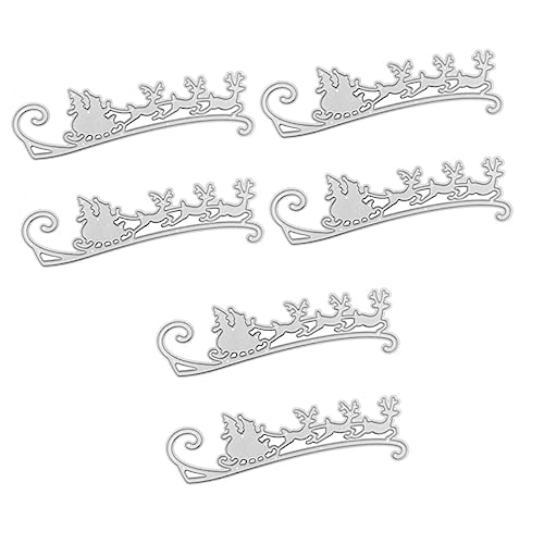 DOITOOL 6 Stck. Teiliges Cutting Dies Weihnachts Schlitten Metall Stanzschablonen für DIY Scrapbooking Kartenherstellung Weihnachtsdekoration Kreative Prägeschablone DOITOOL 6 Stck. Teiliges Cutting Dies Weihnachts Schlitten Metall Stanzschablonen für DIY Scrapbooking Kartenherstellung Weihnachtsdekoration Kreative Prägeschablone von DOITOOL