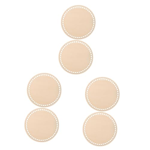 DOITOOL 6 Stck. Teiliges Holz Taschenboden mit Löchern Stabile Basis für Häkeltaschen DIY Korb Formbrett Naturbelassene Holzbasis zum Flechten und Gestalten von Handtaschen DOITOOL 6 Stck. Teiliges Holz Taschenboden mit Löchern Stabile Basis für Häkeltaschen DIY Korb Formbrett Naturbelassene Holzbasis zum Flechten und Gestalten von Handtaschen von DOITOOL