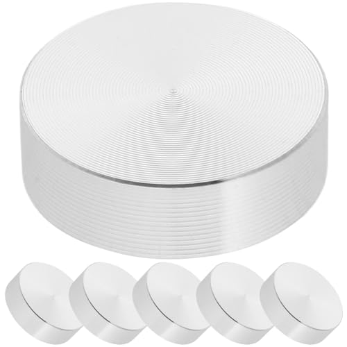 DOITOOL 6 Stück Aluminium Scheibenadapter Robuste Aluminiumlegierung für Glastische Geeignet für Couchtisch Bürotisch und Esstisch Langlebig und Praktisch von DOITOOL