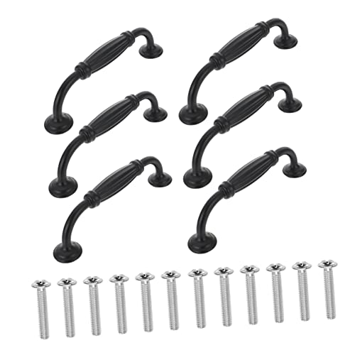 DOITOOL 6 Stück Aluminiumlegierung Möbelknopf Moderner Schubladengriff für Küchenschränke Schlafzimmer Badezimmer und Büromöbel Lochabstand von DOITOOL