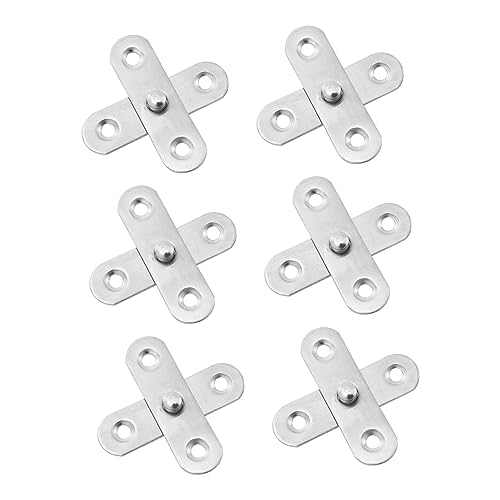 DOITOOL 6 Stück Dreh Hidden Hinges für Tür und Fenster Verstellbare Pivot Schaniere für Aluminiumrahmentüren Rostfrei und Langlebig von DOITOOL