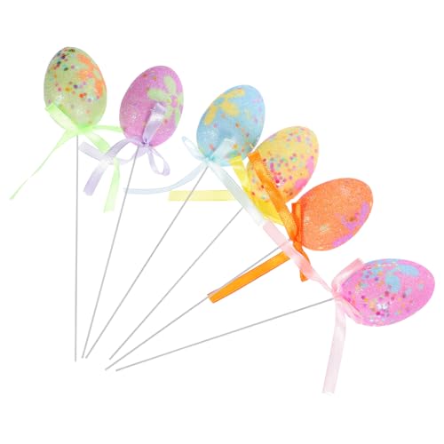 DOITOOL 6stücke Künstliche Ostereier Zweige Bunte Dekoration Für Vase Tisch Und Kranz Für Ostern Arrangements Und Fotorequisiten DOITOOL 6stücke Künstliche Ostereier Zweige Bunte Dekoration Für Vase Tisch Und Kranz Für Ostern Arrangements Und Fotorequisiten von DOITOOL