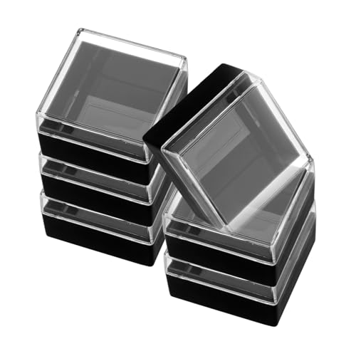 DOITOOL 6 Stück Mineralien Aufbewahrungsboxen Transparent Kleine Schmuck Displayboxen Schutzboxen für Edelsteine Sammlungen DOITOOL 6 Stück Mineralien Aufbewahrungsboxen Transparent Kleine Schmuck Displayboxen Schutzboxen für Edelsteine Sammlungen von DOITOOL