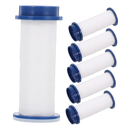 DOITOOL 6 Stück PP Baumwollkern Duschkopf Ersatzfilter Hochdruck Sprinkler Wasserfilter Kompatibel Einfach zu Reinigen und Installieren von DOITOOL